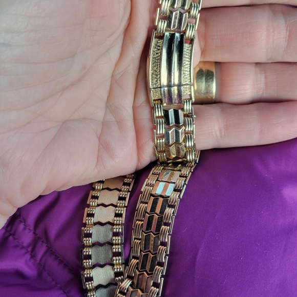 Sarah Coventry 15" vintage 1950-1960 snap goldtone necklace - Picture 7 of 9